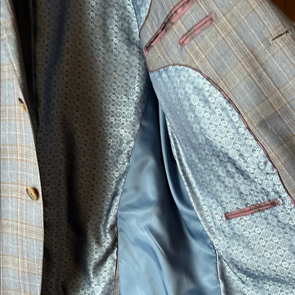 Johnston & Murphy Classic Navy Check Blazer - Picture 3 of 7